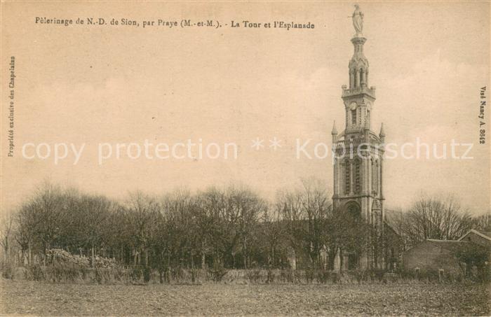 Praye Pèlerinage de Notre Dame de Sion Tour et l'Esplanade
