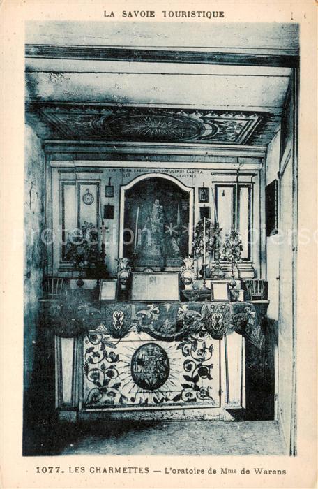 Les Charmettes L'oratoire de Madame de Warens