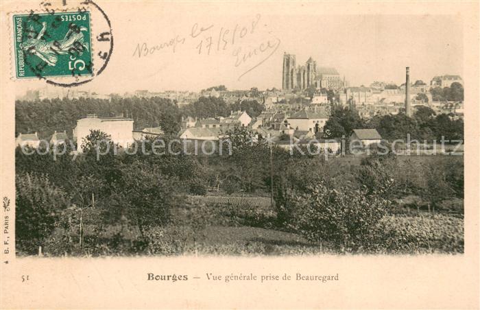Bourges Vue Generale prise de Beauregard