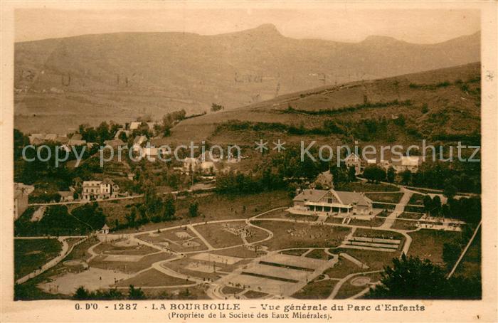 La Bourboule Vue Generale du Parc d Enfants