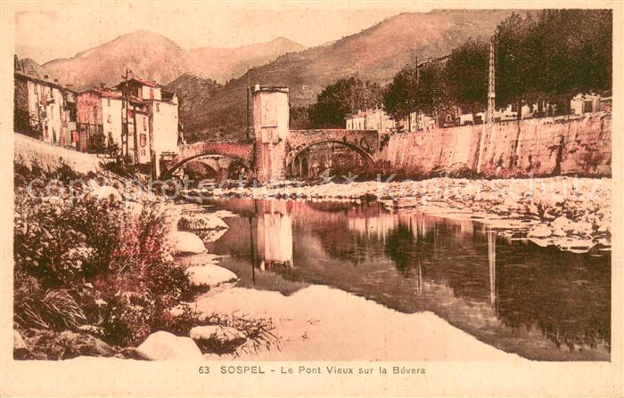 Sospel Le pont vieux sur la Bévera