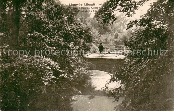 Ligny-le-Ribault Les bords du Cosson Pont du Lavoir