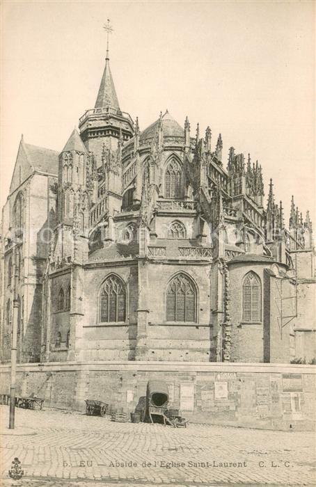 Eu 76 Abside de l'Eglise Saint Laurent