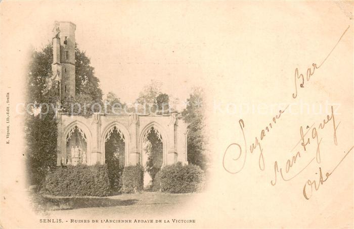 Senlis Oise Ruines de l'ancienne Abbaye de la Victoire