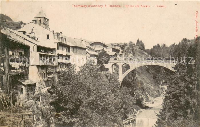 Thones Tramway d Annecy Route des Aravis Flument