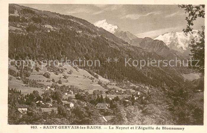 Saint-Gervais-les-Bains Le Neyret et l'Aiguille de Bionnassay A