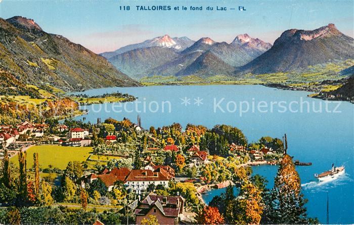 Talloires Panorama fond du Lac d Annecy et les Alpes