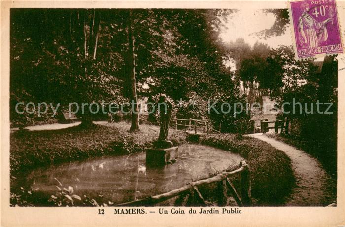 Mamers 72 Un coin du jardin public