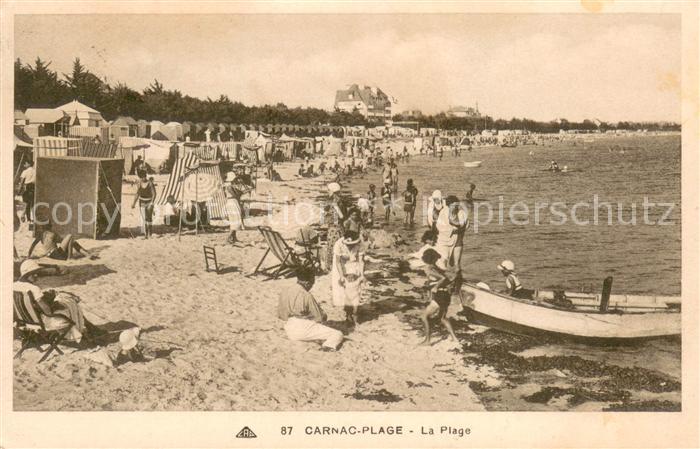 Carnac Morbihan La plage
