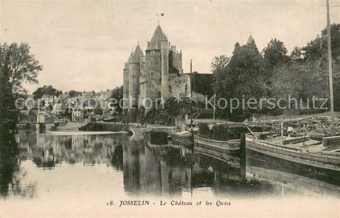 Josselin Le Chateau et les quais