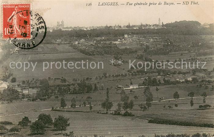 Langres Vue Generale prise de Buzon
