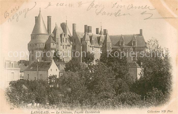Langeais Chateau facade occidentale