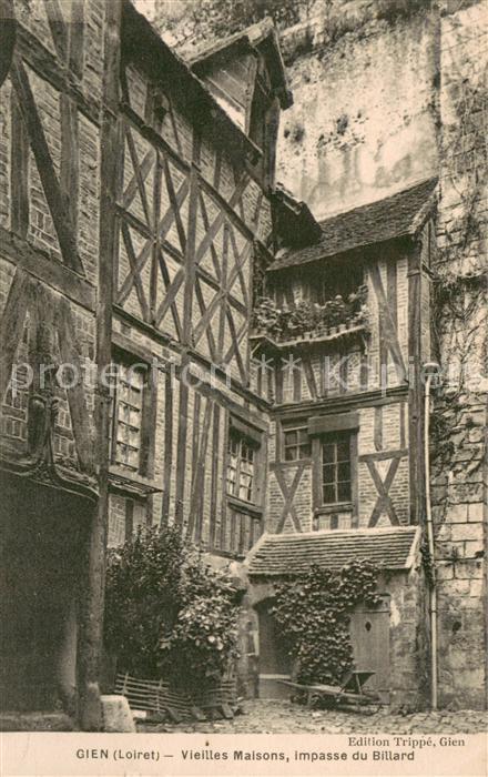 Gien 45 Vieilles maisons impasse du Billard