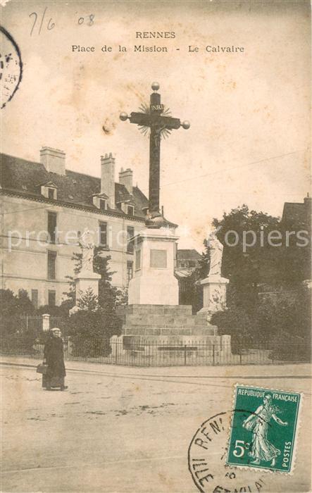 Rennes 35 Place de la Mission le Calvaire