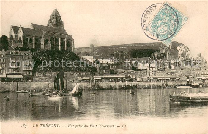 Le Treport Vue prise du Pont Tournant