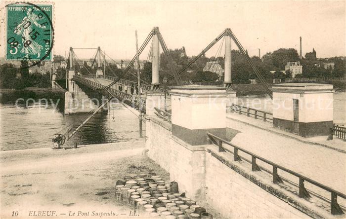 Elbeuf 76 Le Pont Suspendu