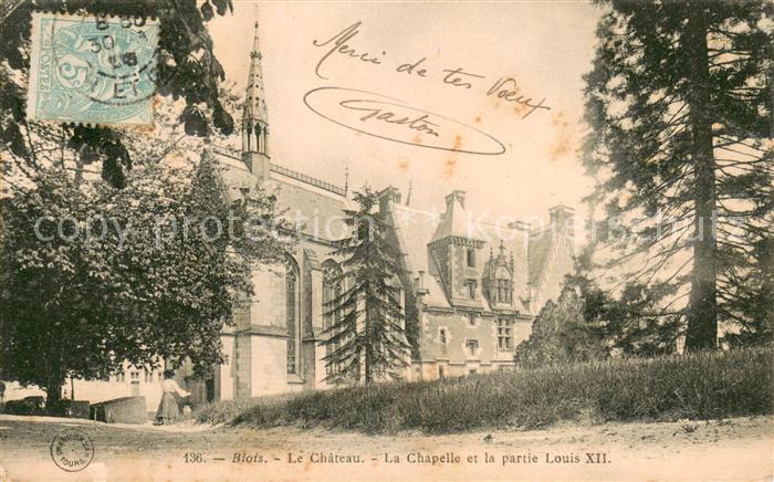 Blois 41 Le Chateau La Chapelle et la partie Louis XII