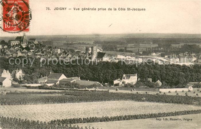 Joigny Yonne Vue generale prise de la Cote St Jacques