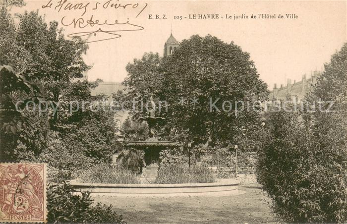 Le Havre Le jardin de l’Hotel de Ville