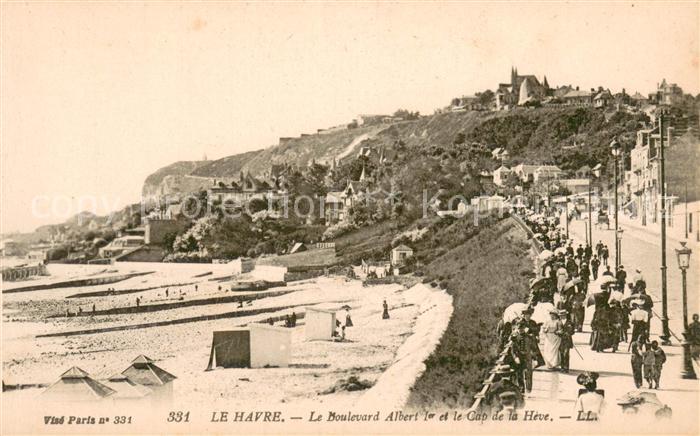 Le Havre Le Boulevard Albert I et le Cap de la Heve