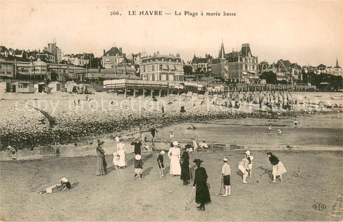 Le Havre La Plage a maree basse