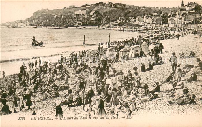 Le Havre Heure du Bain et vue sur la Heve