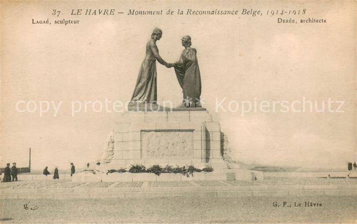Le Havre Monument de la Reconnaissance Belge 1914-18