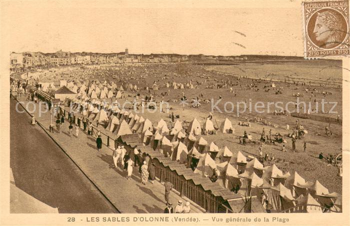 Les Sables-d Olonne Vue generale de la Plage