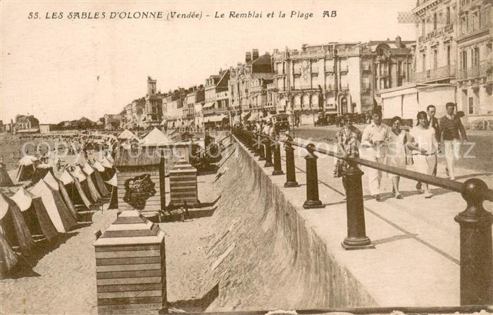 Les Sables-d Olonne Le Remblai et la Plage