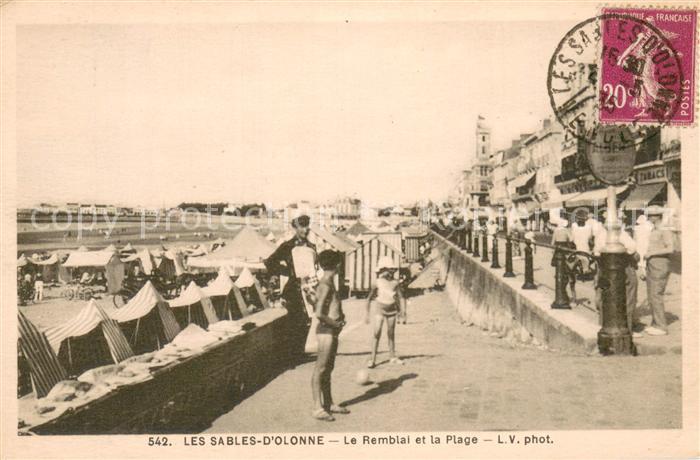 Les Sables-d Olonne Le Remblai et la Plage