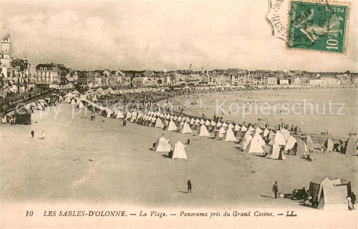 Les Sables-d Olonne La Plage Panorama pris du Grand Casino