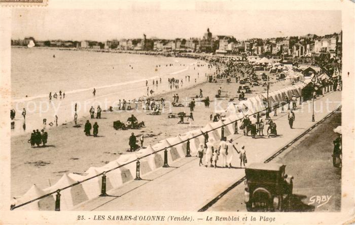 Les Sables-d Olonne Le Remblai et la Plage