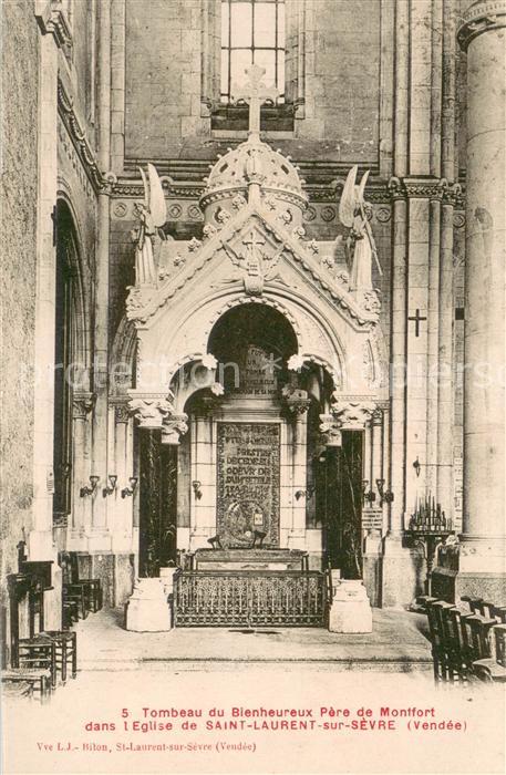 Saint-Laurent-sur-Sevre Tombeau du Bienheureux Pere de Montfort dans l'Eglise