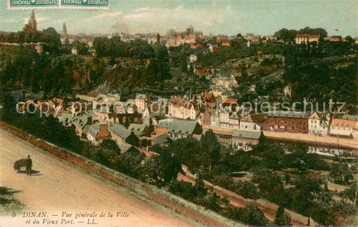 Dinan 22 Vue generale de la Ville et du Vieux Port