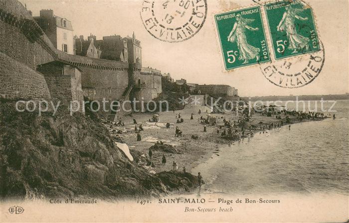 Saint-Malo 35 Plage de Bon Secours