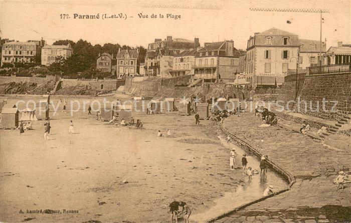 Parame St-Malo Vue de la Plage