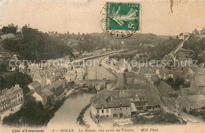 Dinan 22 La Rance vue prise du Viaduc