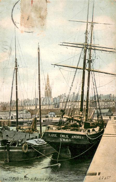 Saint-Malo 35 Un coin du Bassin a Flot