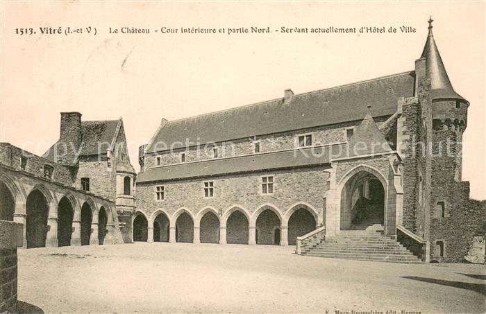 Vitre d Ille-et-Vilaine Le Chateau Cour interieur et partie Nord