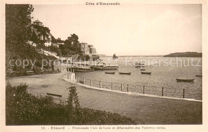 Dinard 35 Promenade Clair de Lune et debarcadere des Vedettes vertes