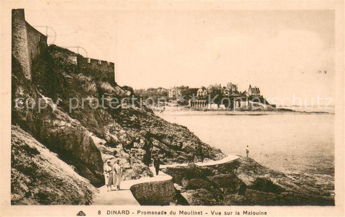Dinard 35 Promenade du Moulinet Vue sur la Malouine