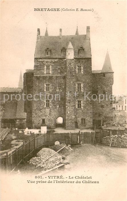 Vitre d Ille-et-Vilaine Le Chatelet Vue prise de l’Interieur du Chateau