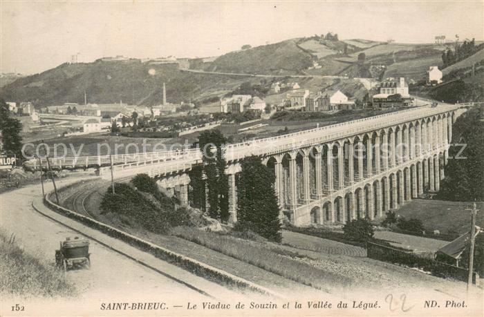 Saint-Brieuc Cotes-d Armor Le Viaduc de Souzin et la Vallee du Legue
