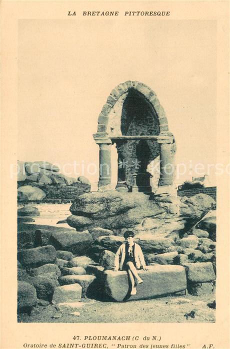 Ploumanach Oratoire de Saint Guirec Patron des jeunes filles