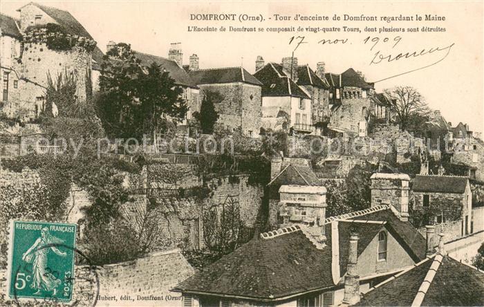 Domfront Orne Tour d’enceinte de Domfront regardant l