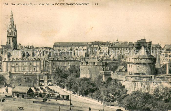 Saint-Malo 35 Vue de la Porte Saint Vincent