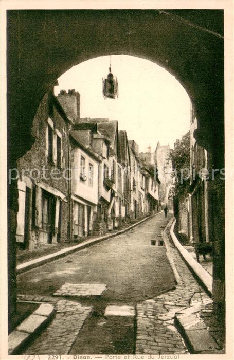Dinan 22 Porte et Rue du Jerzual