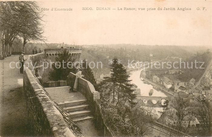 Dinan 22 La Rance vue prise du jardin Anglais