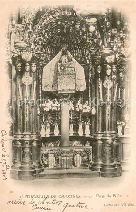 Chartres 28 Cathedrale de Chartres La Vierge du Pilier