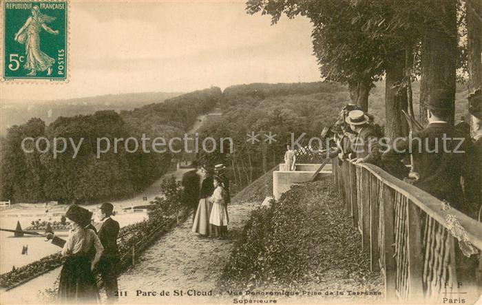 Saint-Cloud-en-Dunois Parc de St Cloud Vue panoramique Prise de la Terrasse Supe